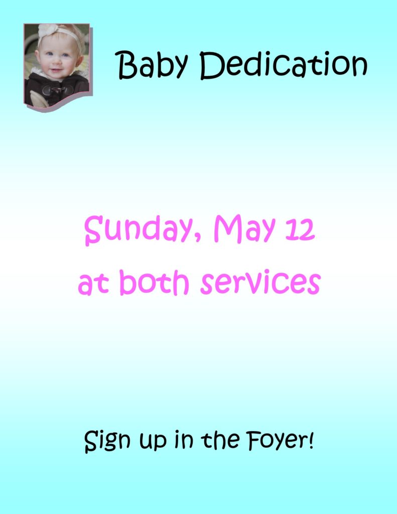 Baby Dedication 2019