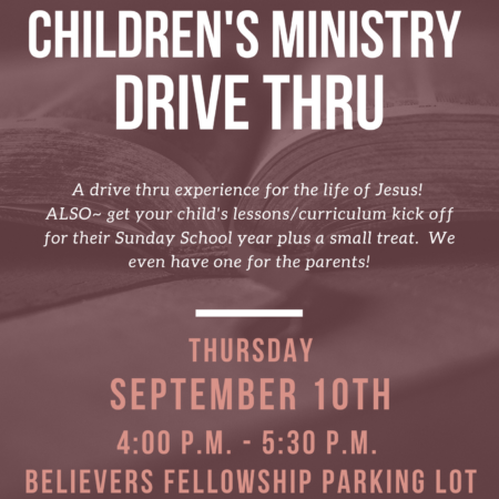 Children’s Ministry Drive-Thru